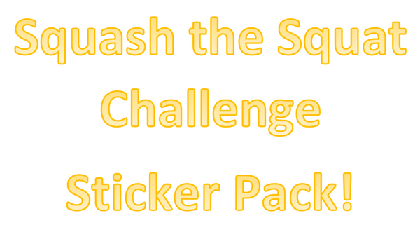 Squash the Squat Challenge Sticker Pack